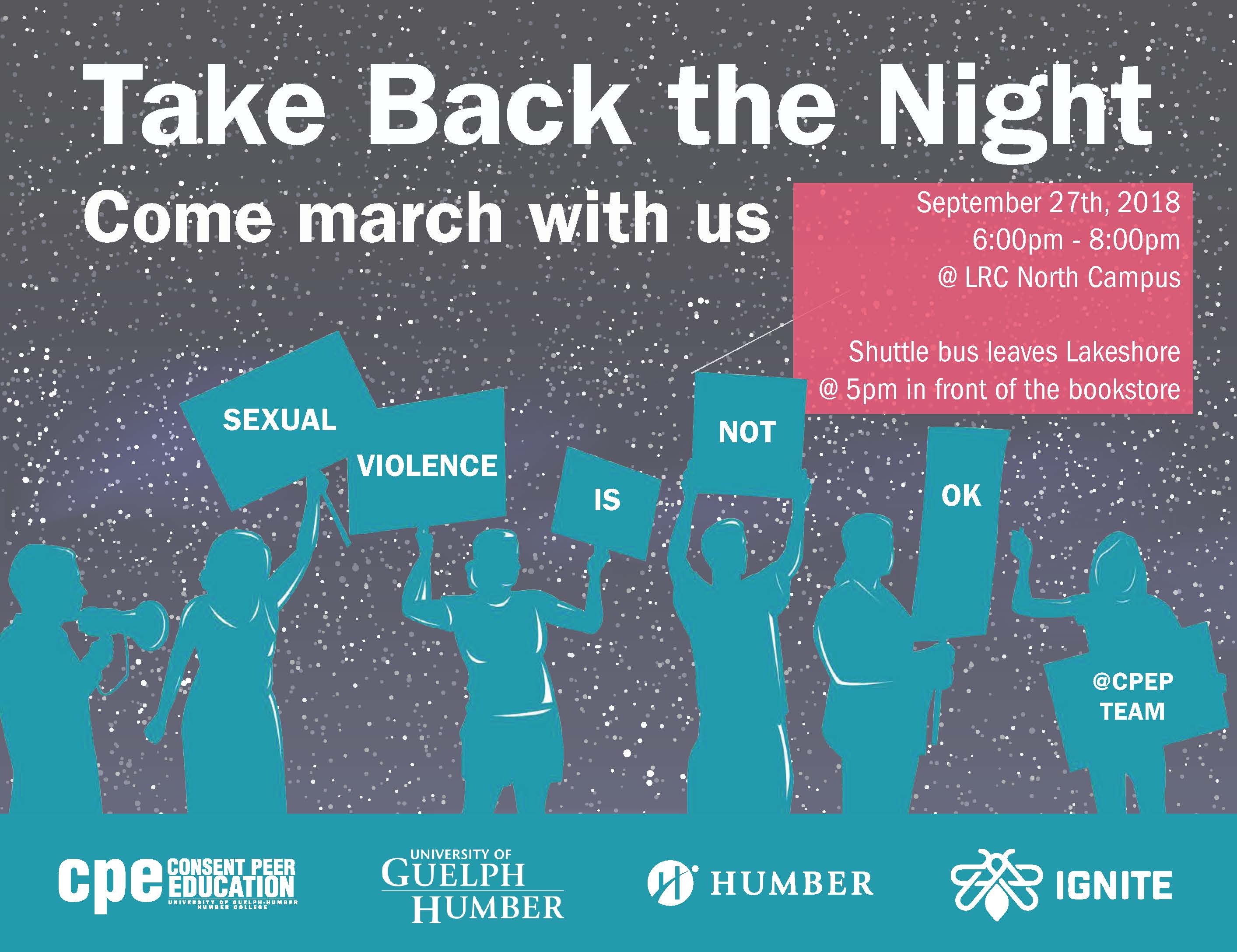Take Back the Night March 2018 Humber Communiqué